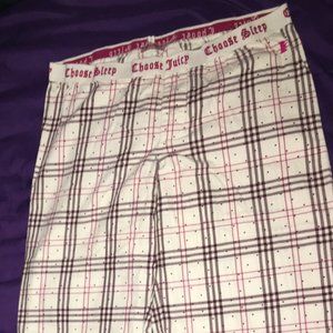 Juicy Couture women's plaid pj pants sz. L